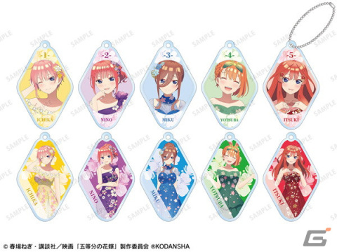 映画「五等分の花嫁」桜ドレスの五つ子描き下ろしイラストを用いたグッズがタワーレコードで先行販売！の画像4