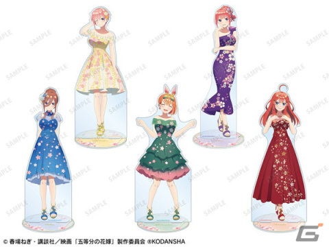 映画「五等分の花嫁」桜ドレスの五つ子描き下ろしイラストを用いたグッズがタワーレコードで先行販売！の画像5