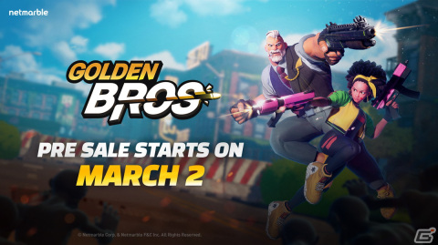 カジュアルシューティング「GOLDEN BROS」のNFT商品が3月2日に先行販売！4月にグローバルサービスを開始予定の画像1