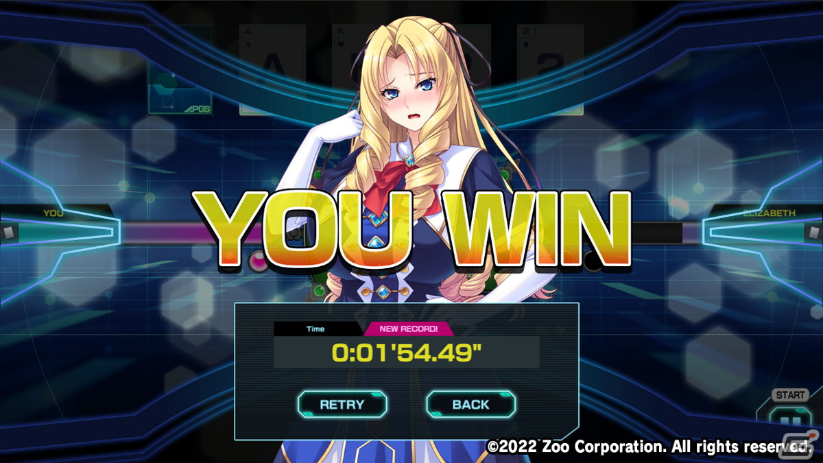 トランプゲームのスピードで美少女たちと真剣勝負！「Pretty Girls Speed」がSteamにて配信開始の画像8