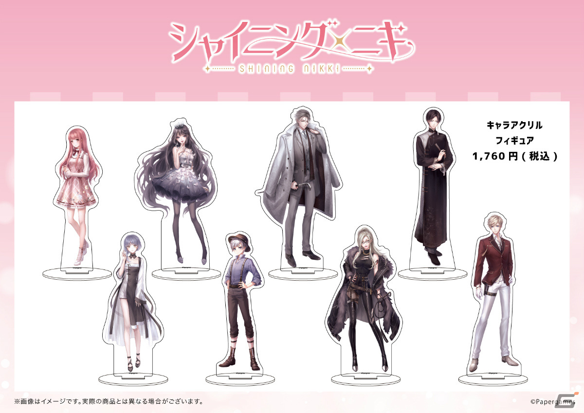シャイニングニキ」缶バッジやアクリルスタンドなどのグッズが多数登場