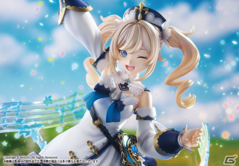「原神」よりバーバラが1/7スケールでフィギュア化！“歌声の輪”もクリアパーツで再現の画像1