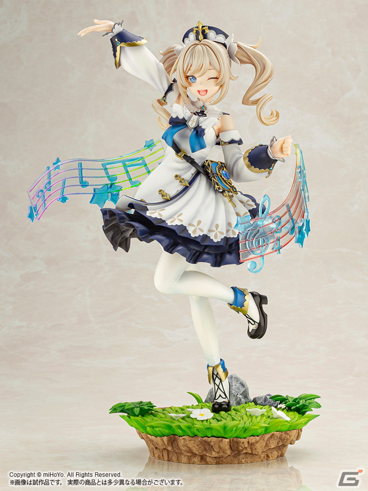 「原神」よりバーバラが1/7スケールでフィギュア化！“歌声の輪”もクリアパーツで再現の画像3