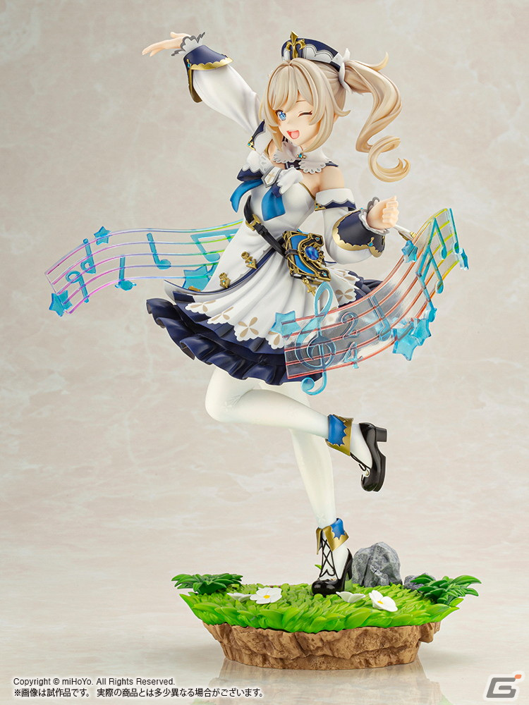 「原神」よりバーバラが1/7スケールでフィギュア化！“歌声の輪”もクリアパーツで再現の画像4