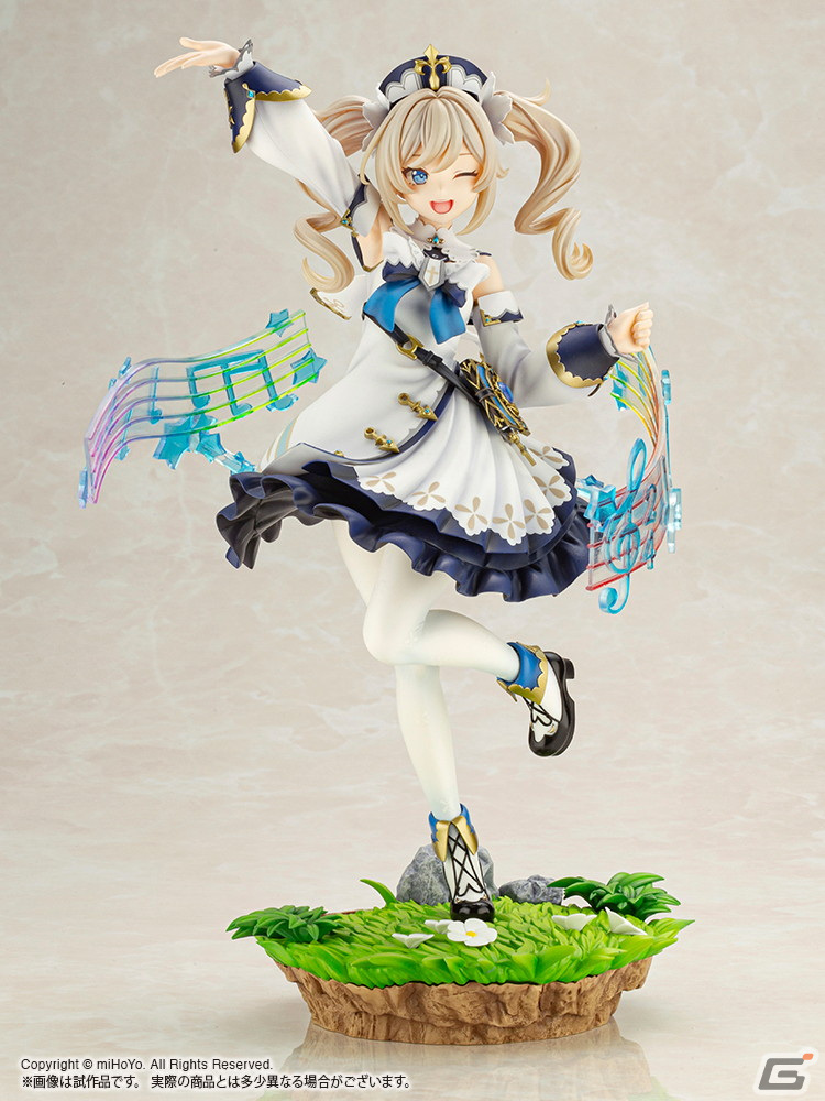 「原神」よりバーバラが1/7スケールでフィギュア化！“歌声の輪”もクリアパーツで再現の画像8