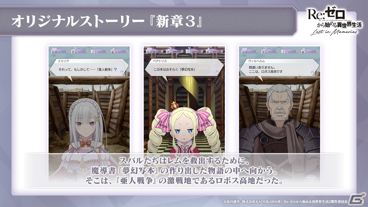 「Re:ゼロから始める異世界生活 Lost in Memories」新章3「犬鬼挽歌」（前半）は3月9日に公開！エミリアをピックアップしたガチャもの画像14