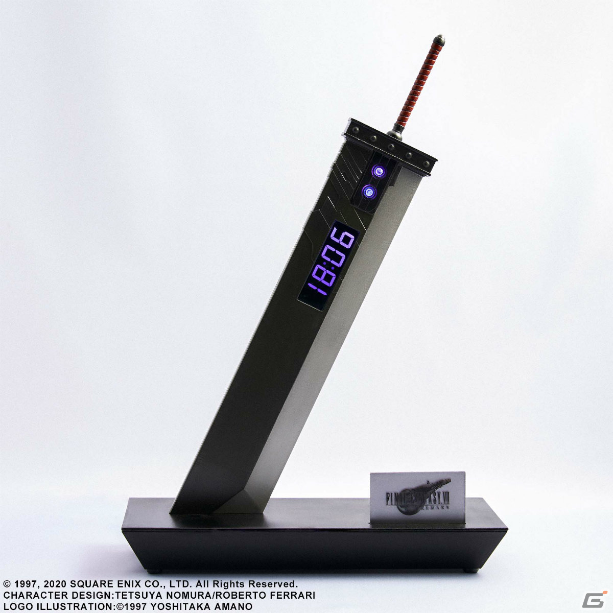 「ファイナルファンタジーVII リメイク」バスターソード型のデジタルクロックが登場！メインテーマなど5曲をアラーム音として収録の画像3