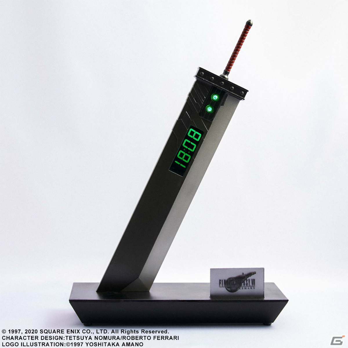 「ファイナルファンタジーVII リメイク」バスターソード型のデジタルクロックが登場！メインテーマなど5曲をアラーム音として収録の画像4