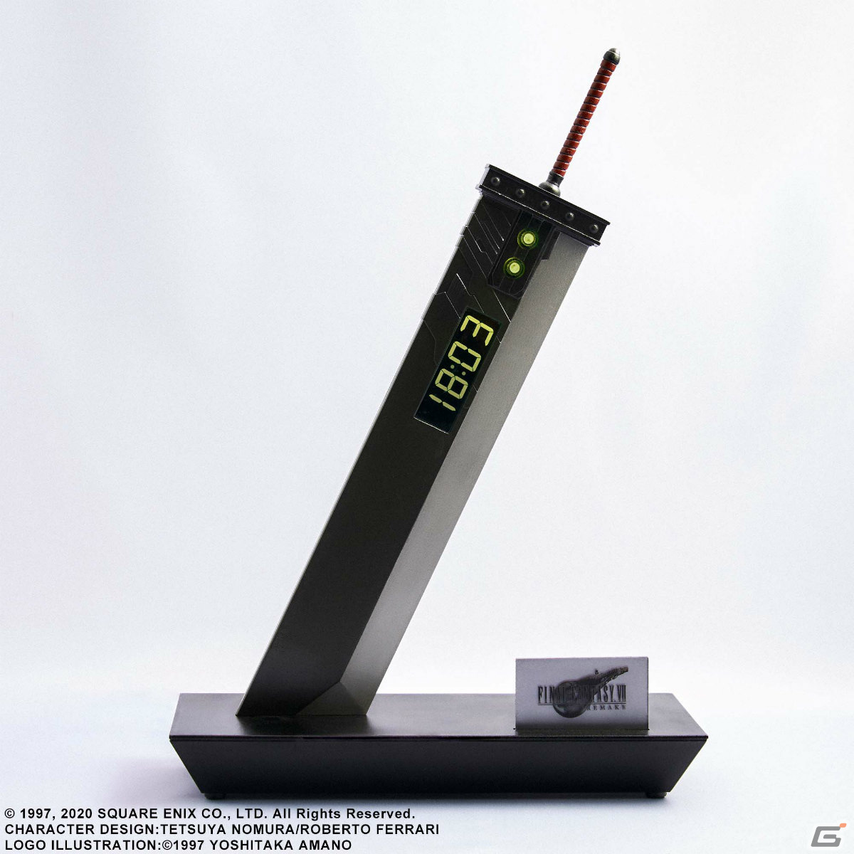 「ファイナルファンタジーVII リメイク」バスターソード型のデジタルクロックが登場！メインテーマなど5曲をアラーム音として収録の画像5