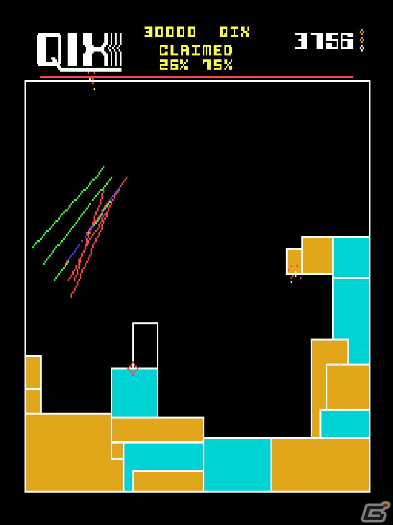 線でエリアを囲み占領していくシンプルな陣取りゲーム「アーケードアーカイブス クイックス」がPS4/Switchで3月10日に配信！の画像3