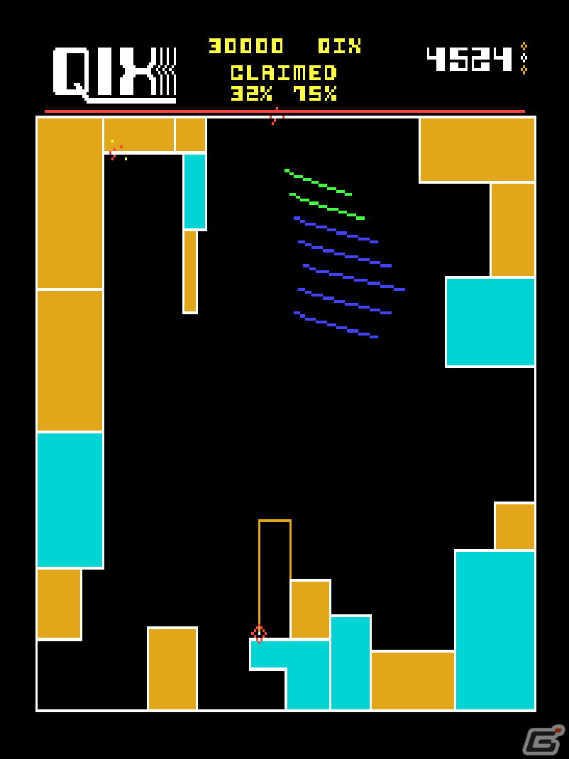 線でエリアを囲み占領していくシンプルな陣取りゲーム「アーケードアーカイブス クイックス」がPS4/Switchで3月10日に配信！の画像4