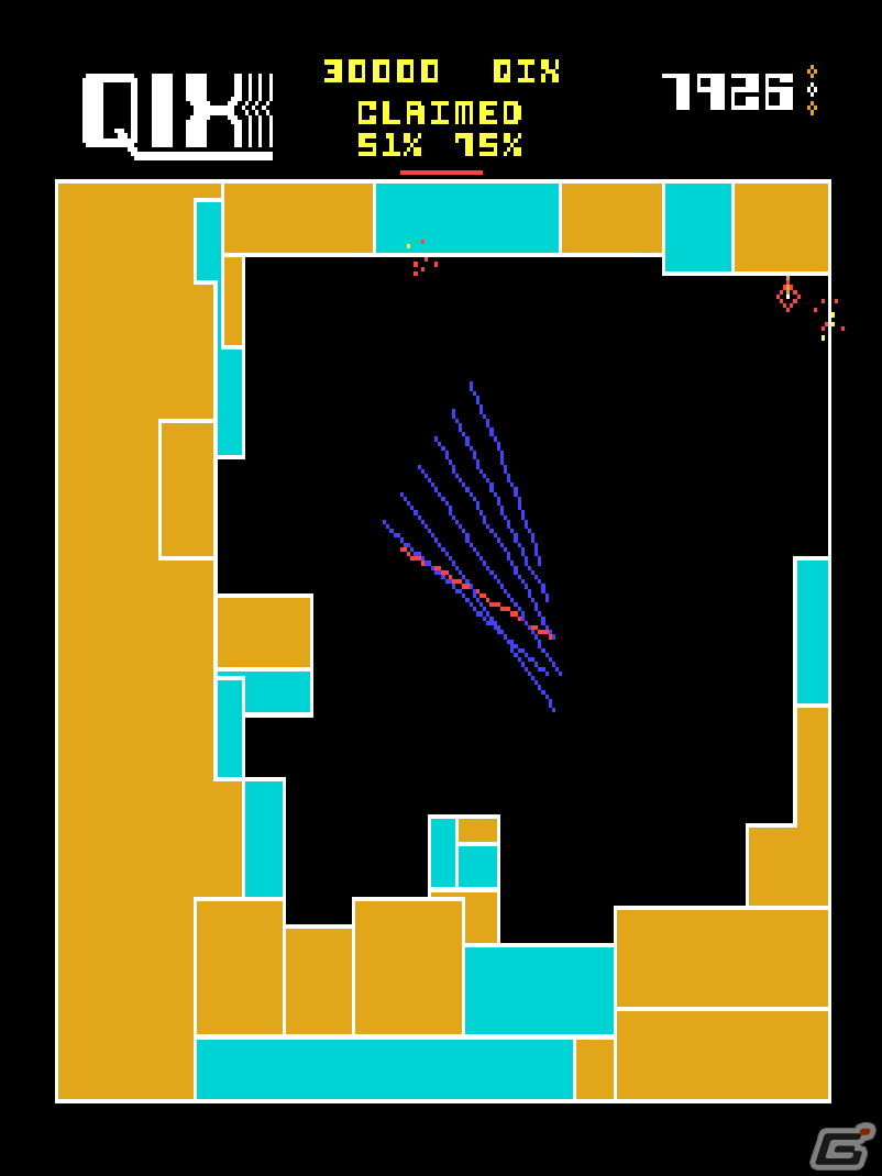 線でエリアを囲み占領していくシンプルな陣取りゲーム「アーケードアーカイブス クイックス」がPS4/Switchで3月10日に配信！の画像5