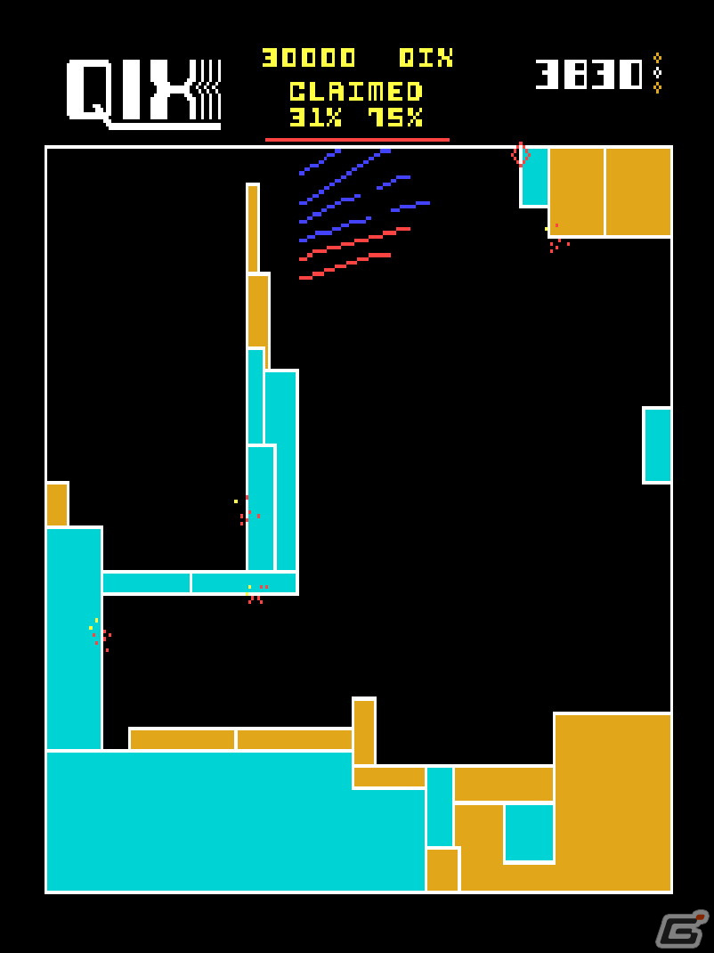 線でエリアを囲み占領していくシンプルな陣取りゲーム「アーケードアーカイブス クイックス」がPS4/Switchで3月10日に配信！の画像6
