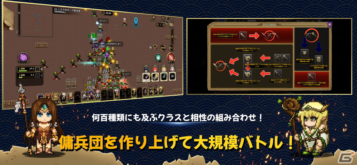 記憶を辿るドット戦略RPG「エターナルサガ：亡国の傭兵団」のサービスが開始！の画像6