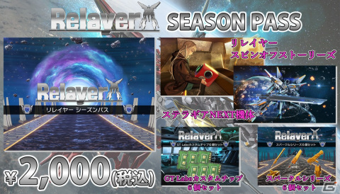 「Relayer」ステラギアNEXT機体やスパークルシリーズ6点セットが手に入るシーズンパスが製品版と同日の3月24日より配信決定！の画像1