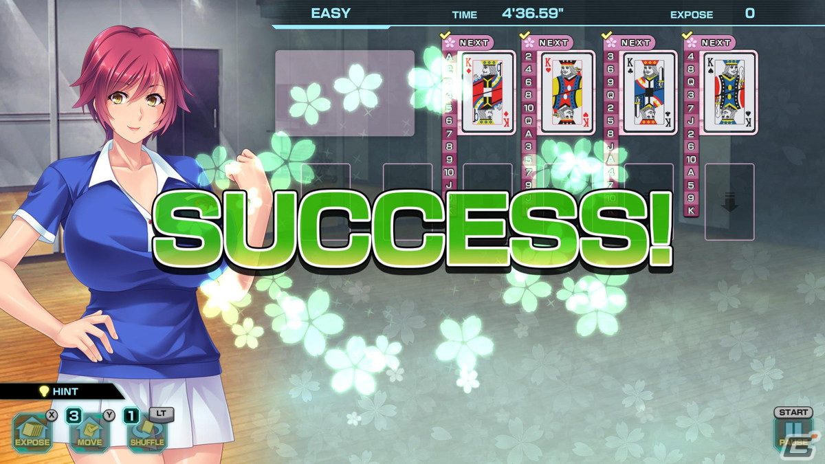 Steam「Pretty Girls Four Kings Solitaire」が配信開始！シリーズお馴染みのドレッシングルームにて複数キャラクターが配置可能にの画像14