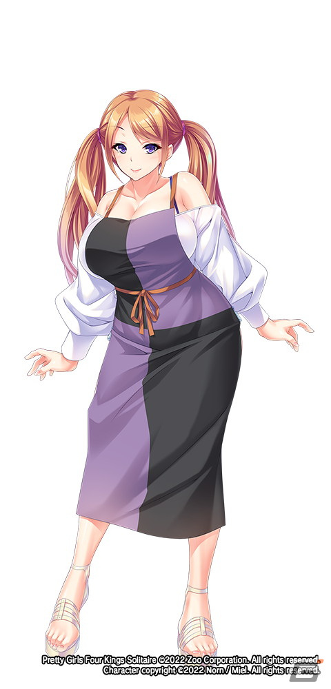 Steam「Pretty Girls Four Kings Solitaire」が配信開始！シリーズお馴染みのドレッシングルームにて複数キャラクターが配置可能にの画像20