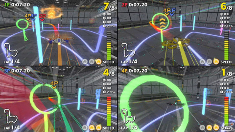 「HYPER DRONE X」ドローンを操る高速飛行レースゲーム！ジャイロ操作＆おすそわけプレイにも対応の画像6