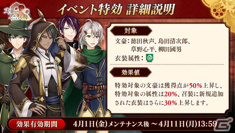 「文豪とアルケミスト」にてイベント「調査任務『文豪転生 ～闇騎士と暗黒の剣～前編』」が開催！の画像2