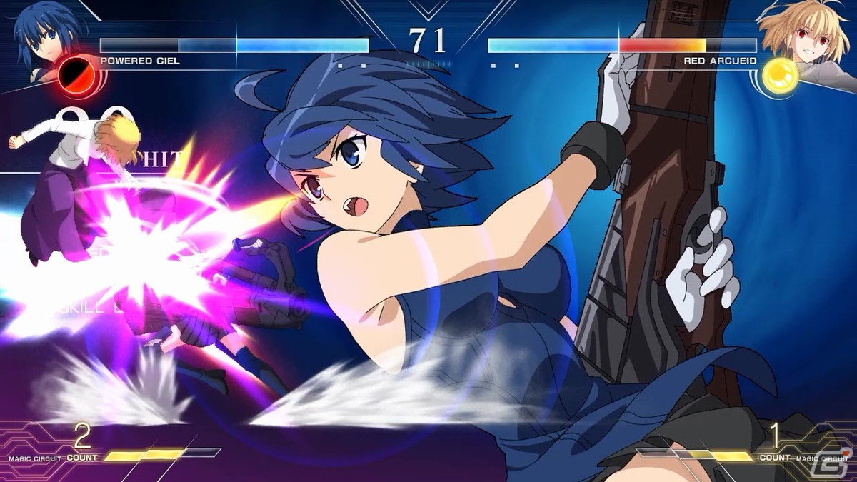 「MELTY BLOOD: TYPE LUMINA」追加DLC第2弾として配信される完全武装シエルとマーリオゥの対戦動画第2弾が公開！の画像3