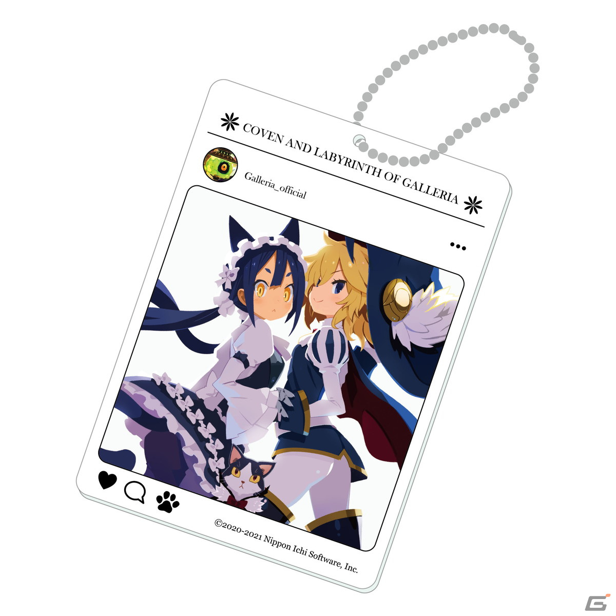 「ガレリアの地下迷宮と魔女ノ旅団」描き下ろしイラストを使用したSNS風アクリルキーホルダーや牛乳パック型タンブラーが発売！の画像2