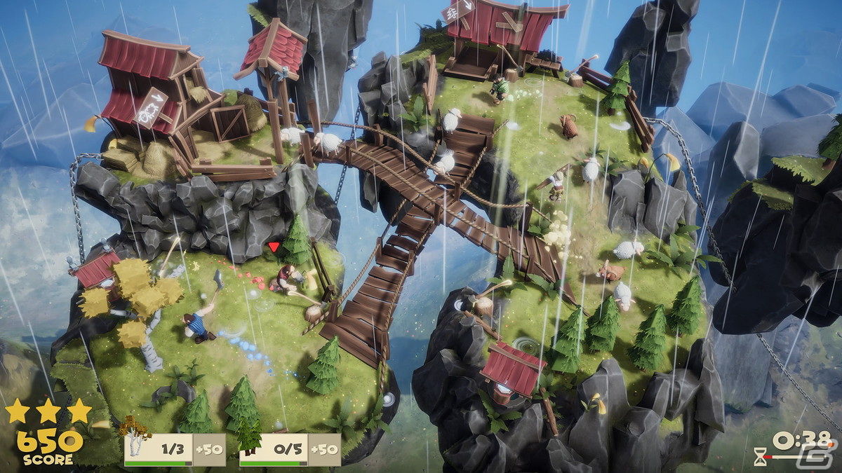 協力も対戦も楽しめる！木こりたちの愉快でカオスなマルチプレイパーティゲーム「Lumberhill」がSwitch向けに発売の画像5