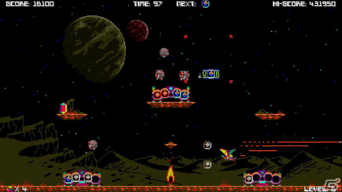 80年代ACスタイルの2Dシューティングアクション「Galacticon：ギャラクティコン」がSwitchで5月22日に配信！の画像2