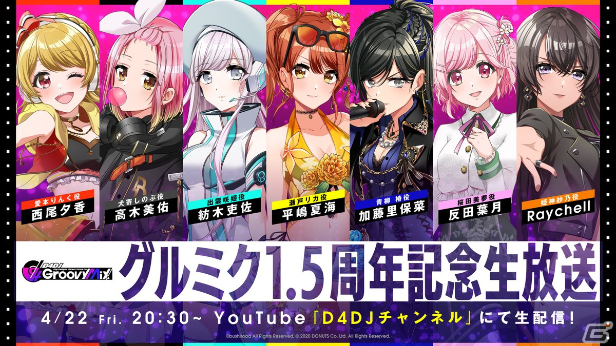 D4DJ Groovy Mix」Call of Artemisの新衣装カードイラストや1.5周年