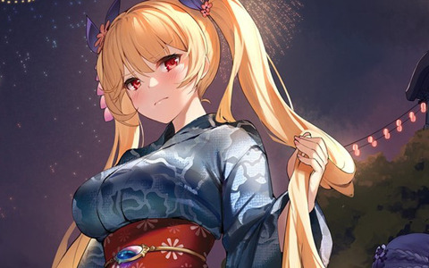 「アズールレーン」阿波藍コラボ着せ替え衣装が4月28日に実装決定！藍染浴衣やジーンズなどの阿波藍コラボグッズも発売