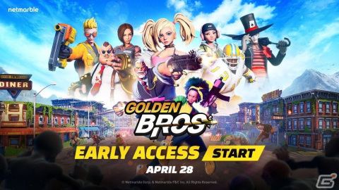 ネットマーブルの新作カジュアルシューティング「GOLDEN BROS」のアーリーアクセスが4月28日より開始！の画像1