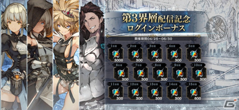 「シン・クロニクル」の新章が配信開始！合計7,500個の「ジェム」が手に入るログインボーナスもの画像9