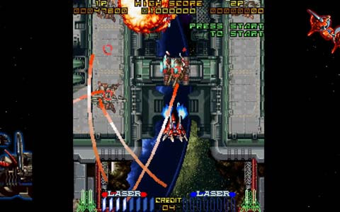 ロックオンレーザーが特徴の縦STG「レイヤーセクション ＆ ギャラクティックアタック Sトリビュート」が配信開始！