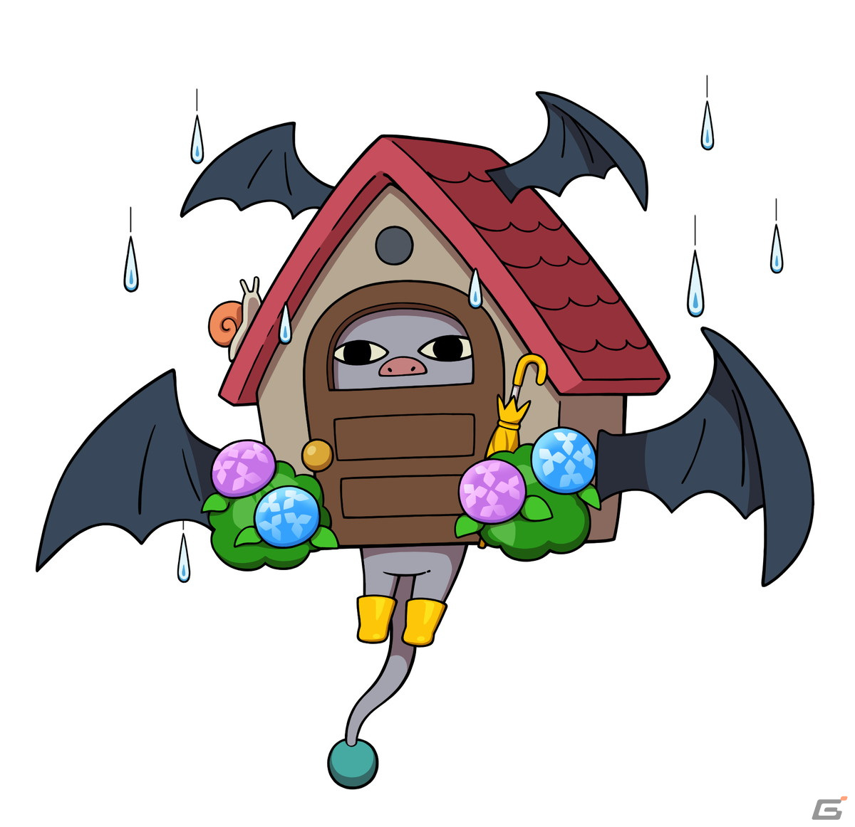 「妖怪ウォッチ ワールド」雨の日りゅーくんや雨の日ジバニャンなど傘やレインコートに身を包んだ妖怪たちが登場！の画像6