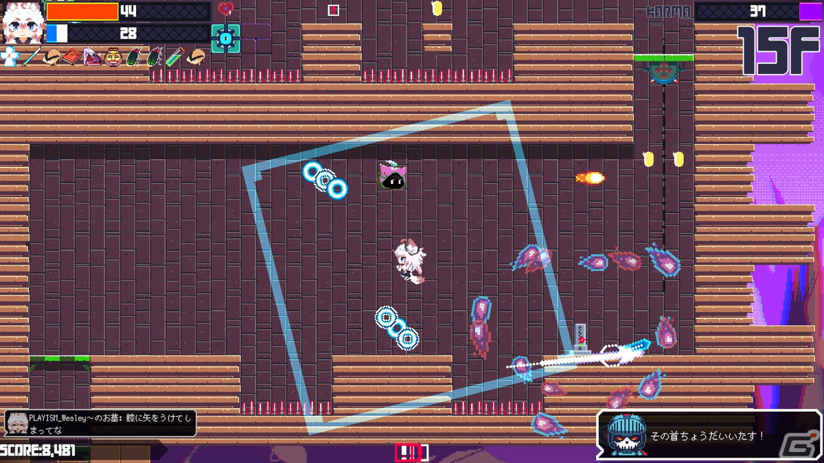 毎日ランダム生成される塔に挑む2DローグライクACT「常世ノ塔」の正式版がSwitch/Steamで6月2日に配信！の画像15