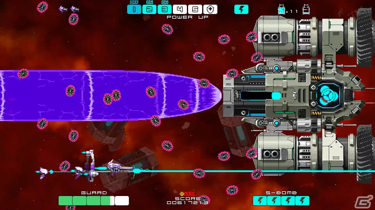 「Touhou Luna Nights」などを手掛けたTeam Ladybugの最新作「DRAINUS」がSteamにて配信開始！の画像4