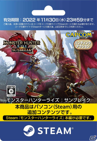 Switch/Steam版「モンスターハンターライズ：サンブレイク」のDLカード各種が5月30日より販売開始！の画像4