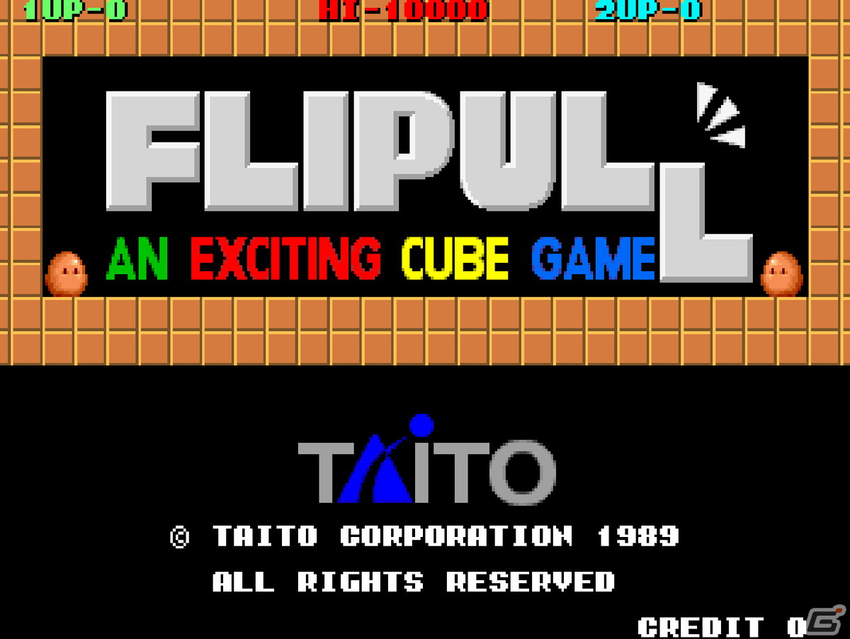 ブロックをぶつけて消していくパズルゲーム「アーケードアーカイブス フリップル」がPS4/Switchで5月26日に配信！の画像1