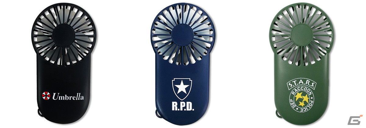 ゲーム「バイオハザード」コラボ品・STARSグローブ（R.P.D.ロゴ付き） バイオハザード」シリーズよりハンディファンがプライズとして登場