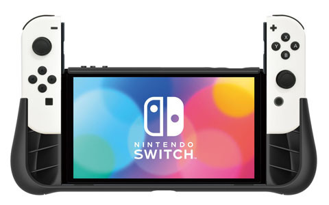 Nintendo Switch（有機ELモデル）専用のグリップ機能付き保護カバーがHORIより6月30日に発売