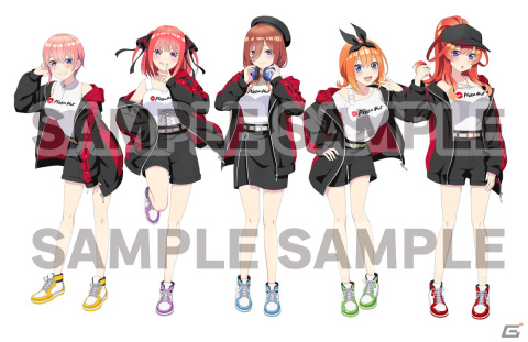 ピザハットで映画「五等分の花嫁」公開記念キャンペーンがスタート！キャンペーンガールの衣装を着た五つ子の描き下ろしイラストもの画像2