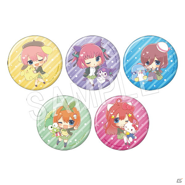 五等分の花嫁∬×Sanrio characters Limited shop 2022」が開催中！描き