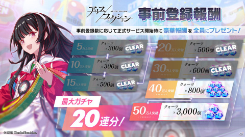 「アリスフィクション」の事前登録者数が30万人を突破！ゲームのアップデート情報も公開の画像2
