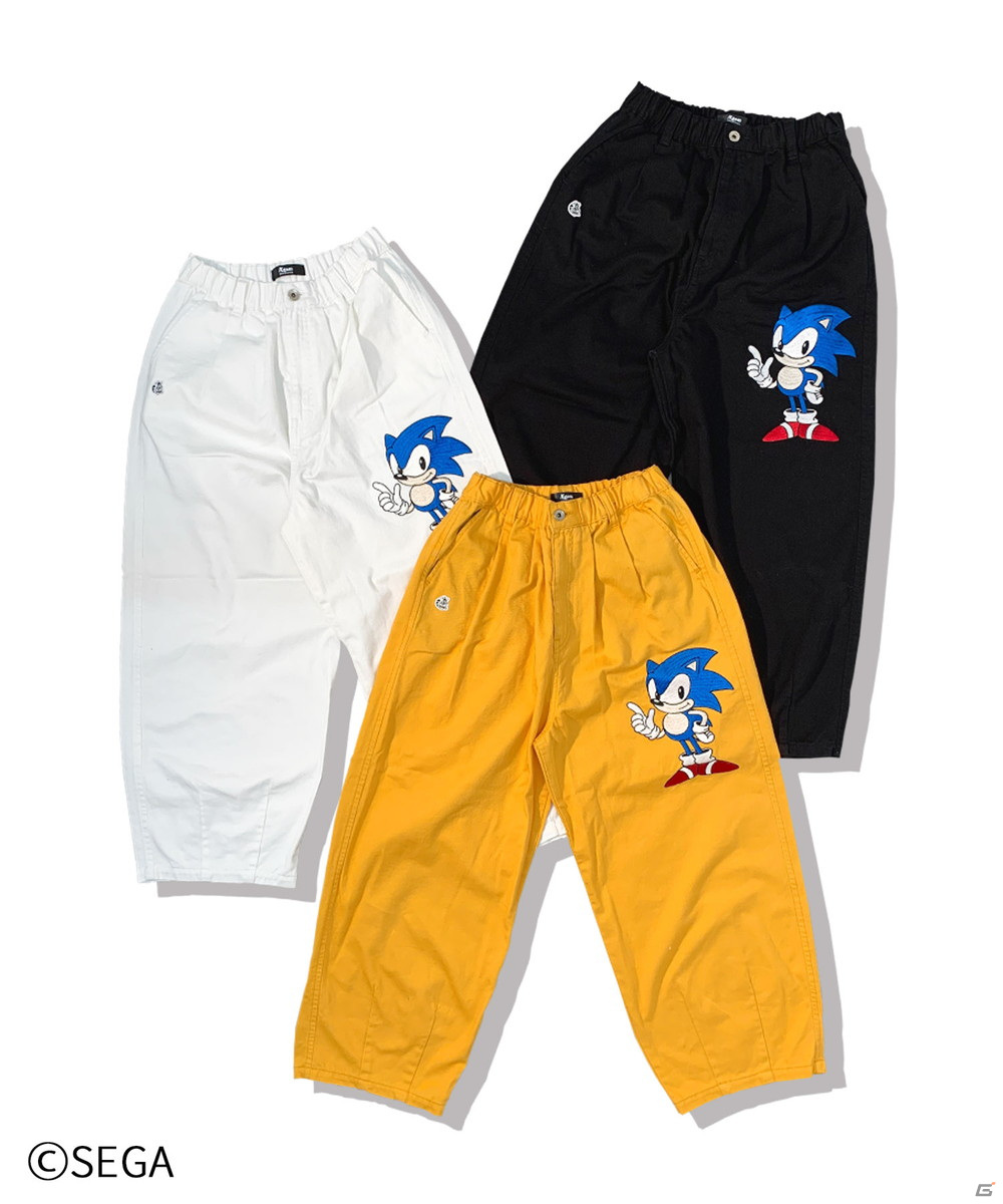 ストリートファッションブランドのA'gemとSONIC THE HEDGEHOGのコラボアイテムが登場！Tシャツやワイドカラーパンツなどを展開の画像4