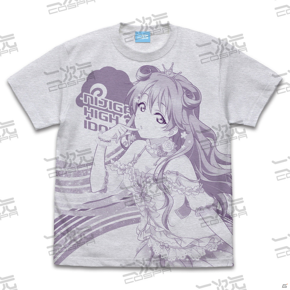 「ラブライブ！虹ヶ咲学園スクールアイドル同好会」メンバーたちのオールプリントTシャツが登場！の画像7