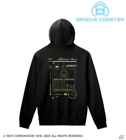 「グルーヴコースター」の歴代ロゴがプリントされたTシャツと10周年ロゴのプリントパーカーが登場！の画像3