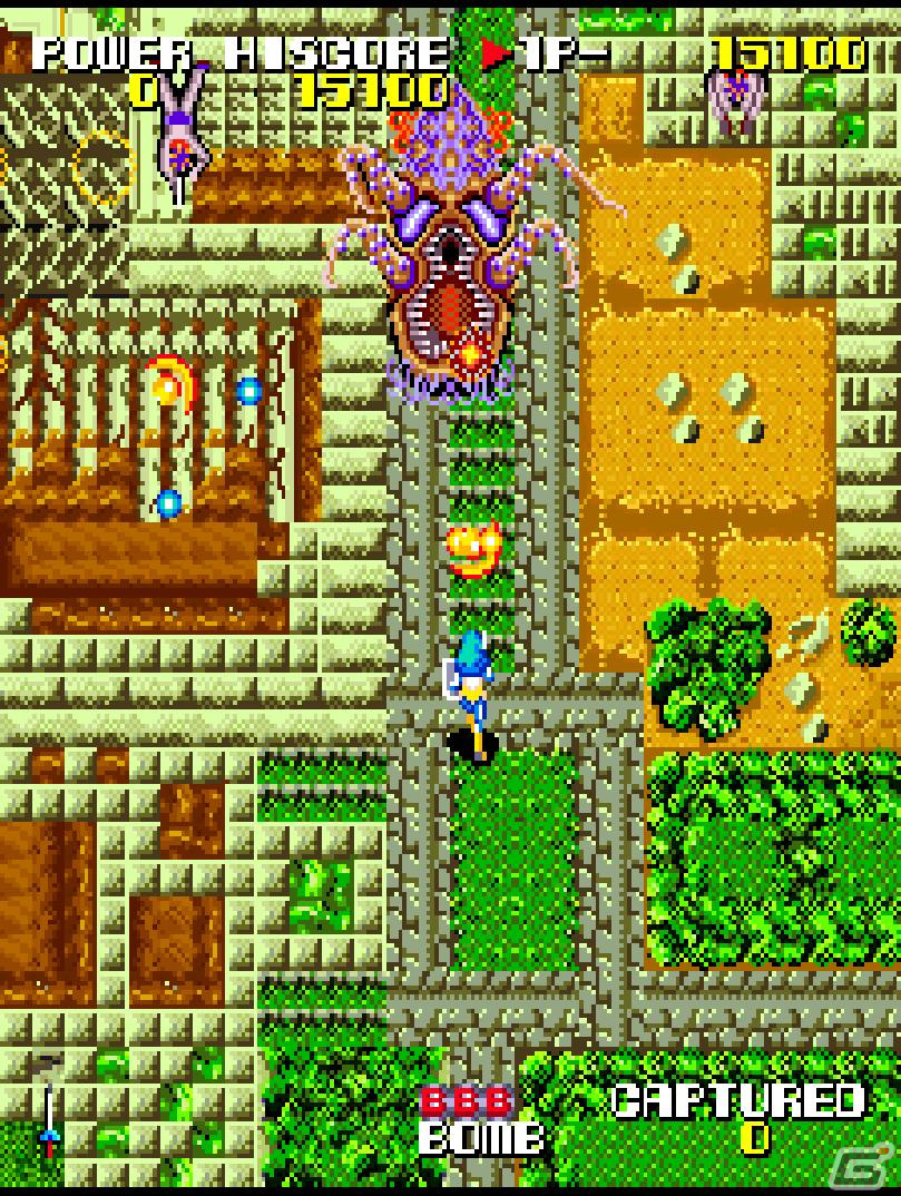 PS4/Switch「アーケードアーカイブス 聖戦士アマテラス」が6月23日に配信！奇怪獣やサイボーグと戦いを繰り広げるシューティングの画像2