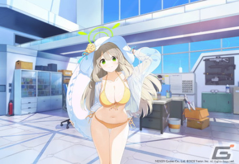 「ブルーアーカイブ」で「アビドスリゾート復旧対策委員会」が開催中！ノノミとワカモが水着姿で登場するピックアップ募集もの画像6