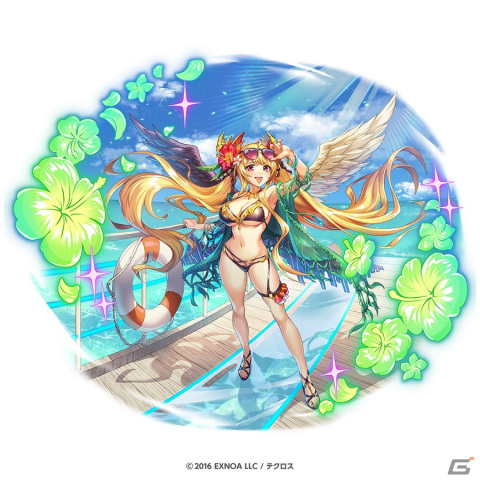 「神姫PROJECT A」サタンとニケが水着姿で登場！レイドイベント「悪魔のカマボコ サタンVSケイオスシャーク」も開催の画像2