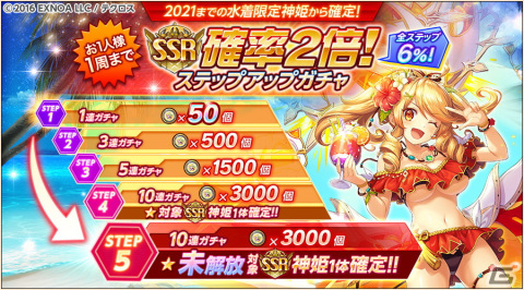 「神姫PROJECT A」サタンとニケが水着姿で登場！レイドイベント「悪魔のカマボコ サタンVSケイオスシャーク」も開催の画像6