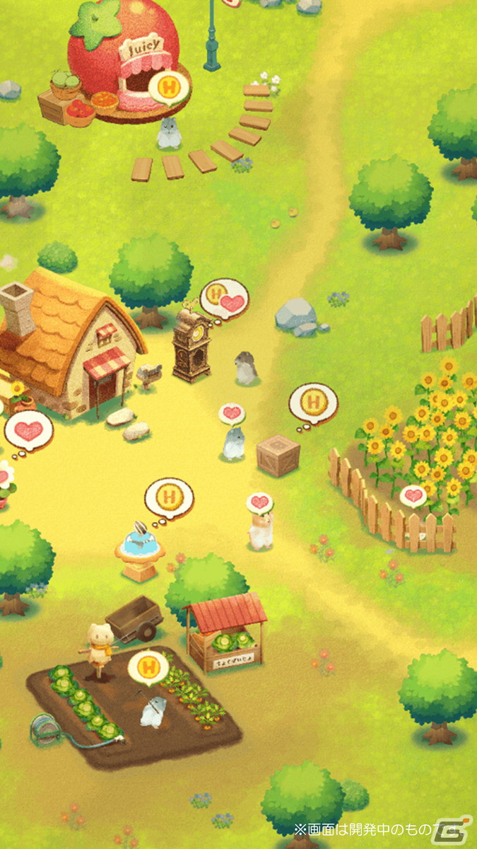 iOS/Android「ハムスターの里」の事前登録が開始！隙間時間だけでも楽しめるハムスターの里づくりシミュレーションの画像5